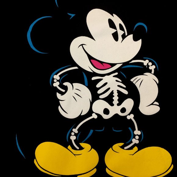 Disney Tops - Disney Mickey Mouse Skeleton Long Sleeve T-Shirt